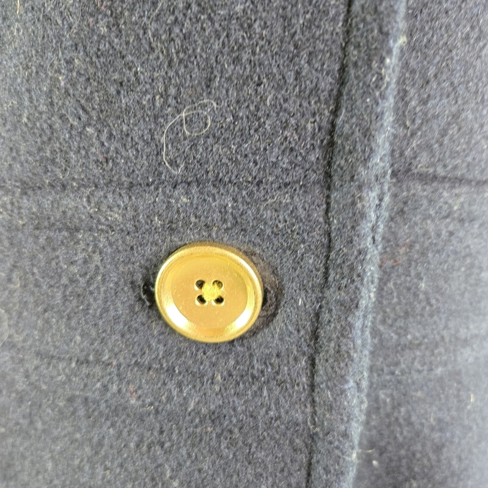 J. CREW Factory Navy Blue Wool Blend Lady Day Coat - Picture 15 of 15